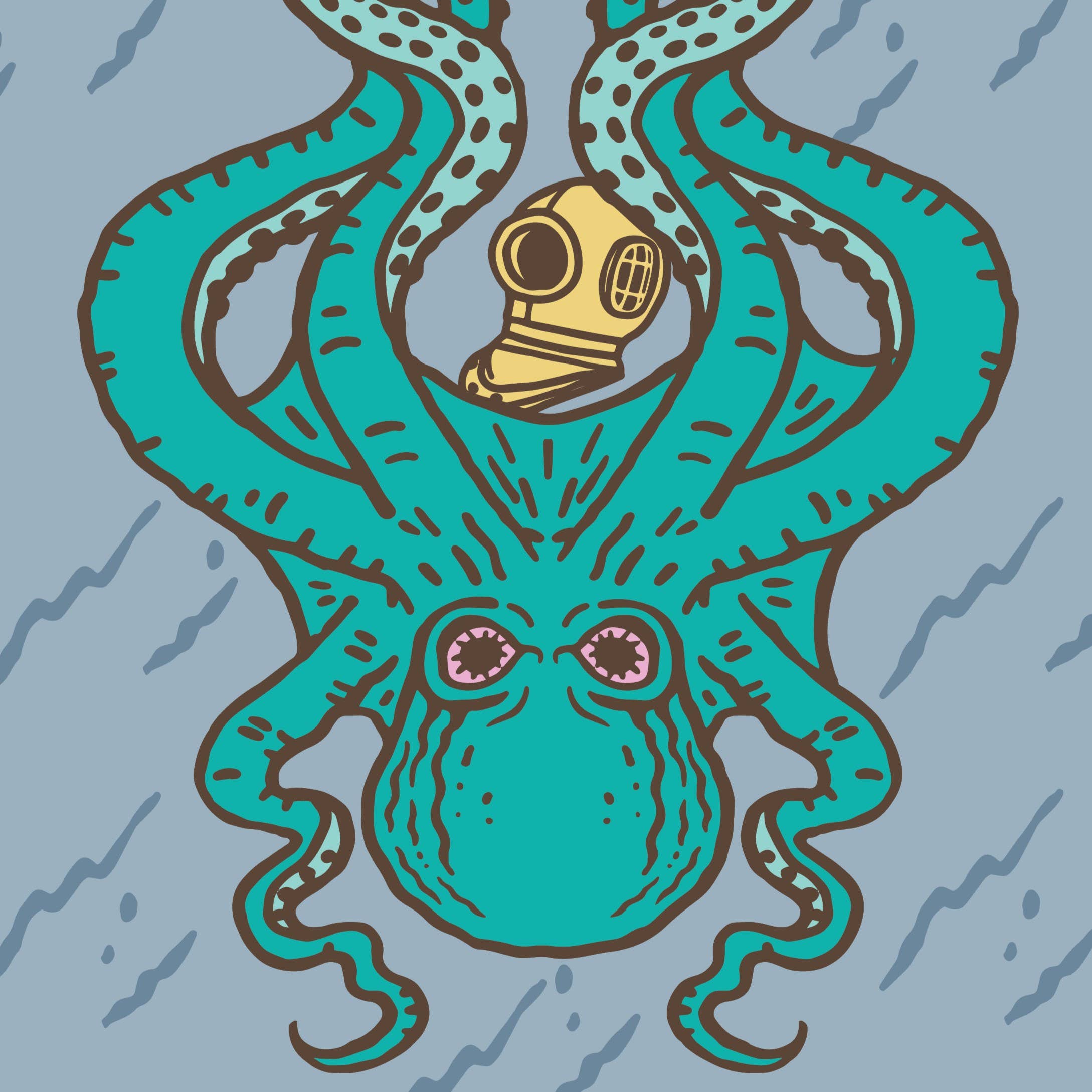 Attack of the Kraken Knee High Socks