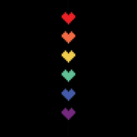 Pride Pixel Hearts Socks