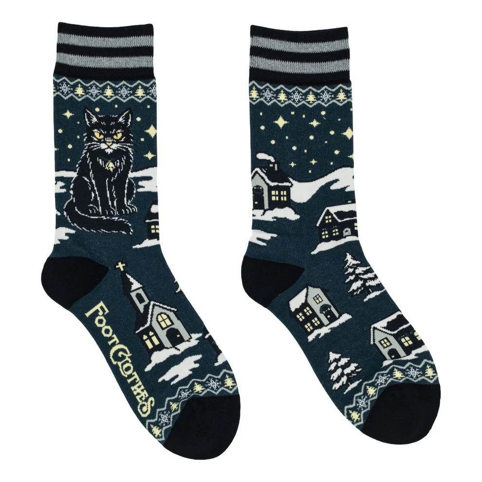 Yule Cat Socks