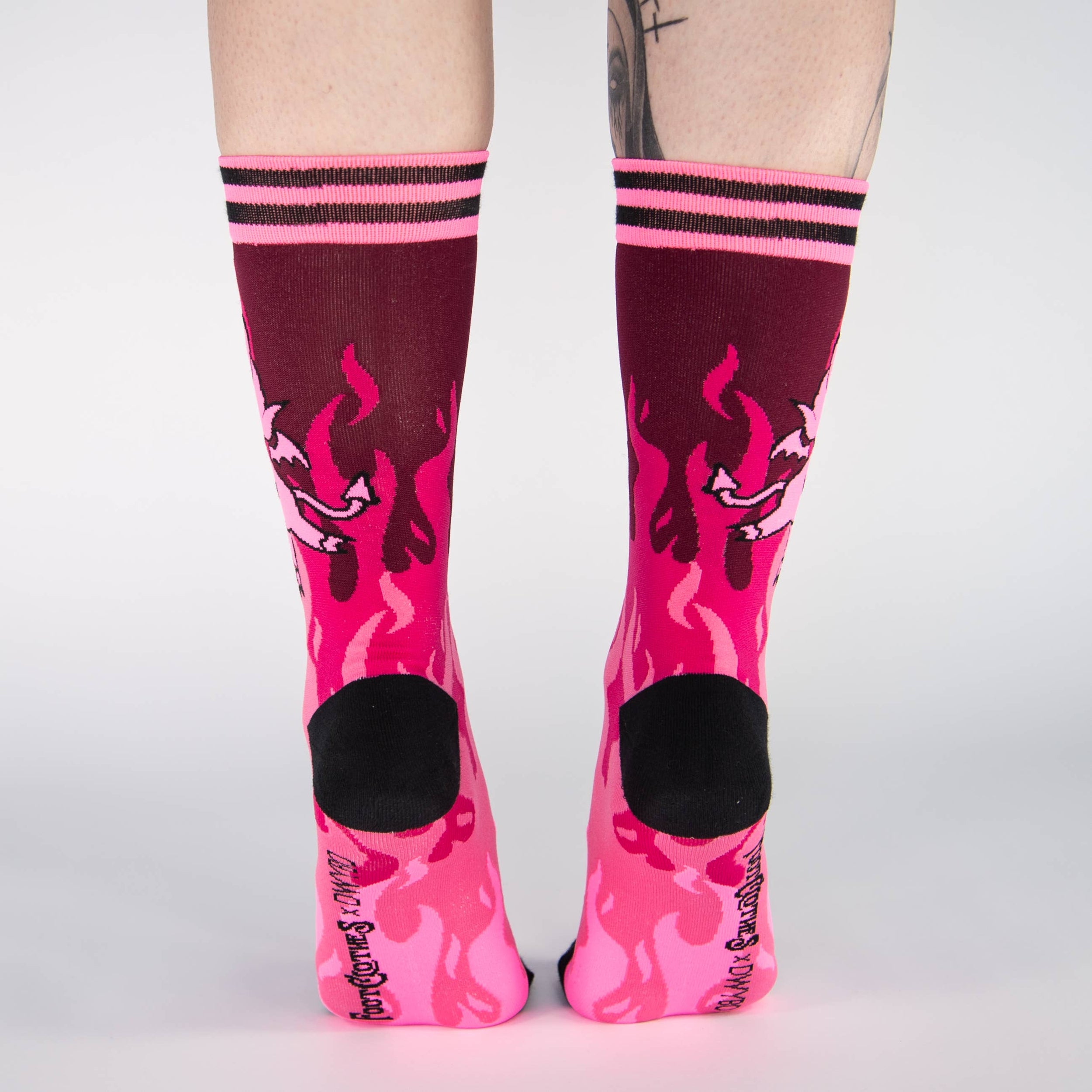 Hot as Heck (UV Reactive) FootClothes x DWYBO Socks
