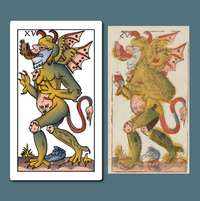 The Devil Vieville Tarot Sock FootClothes x Artisan Tarot