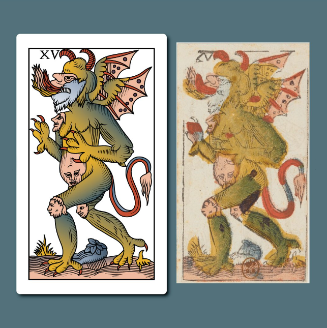 The Devil Vieville Tarot Sock FootClothes x Artisan Tarot