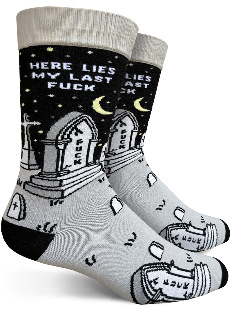 Here Lies My Last Fuck Socks - Large