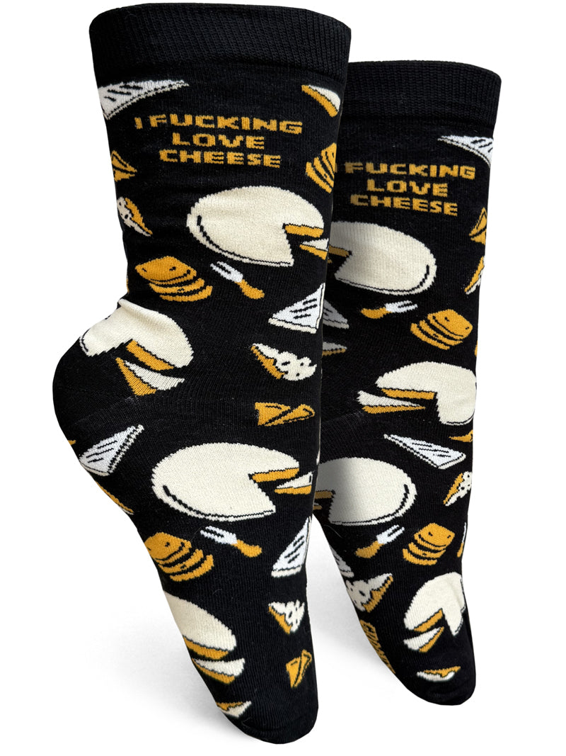 I Fucking Love Cheese Socks - Small
