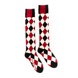 Haunting Harlequin Knee High Socks