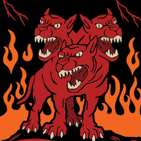 Evil AF Cerberus Socks