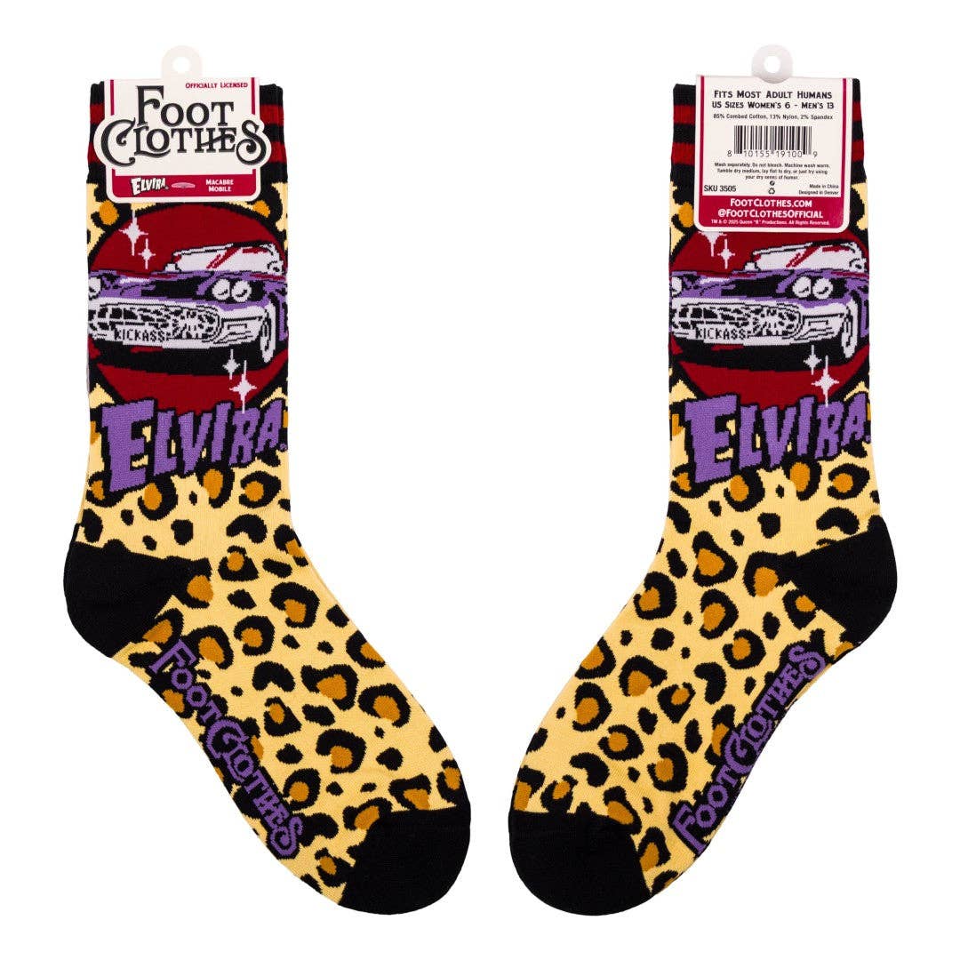 Elvira Macabre Mobile Socks