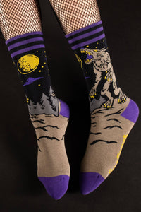 Evil AF Werewolf Socks