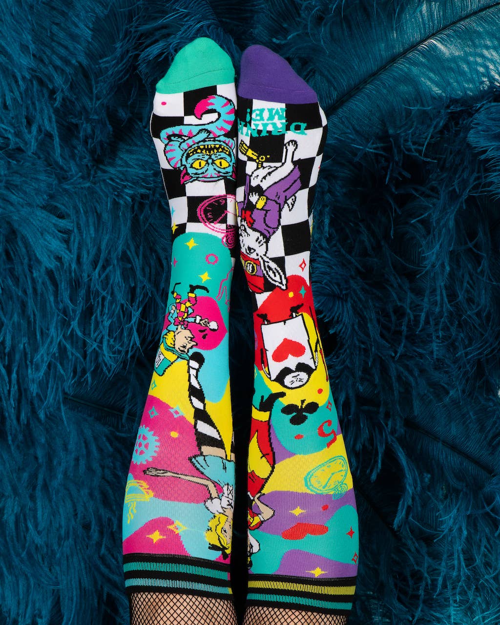 Down the Rabbit Hole Knee High Socks