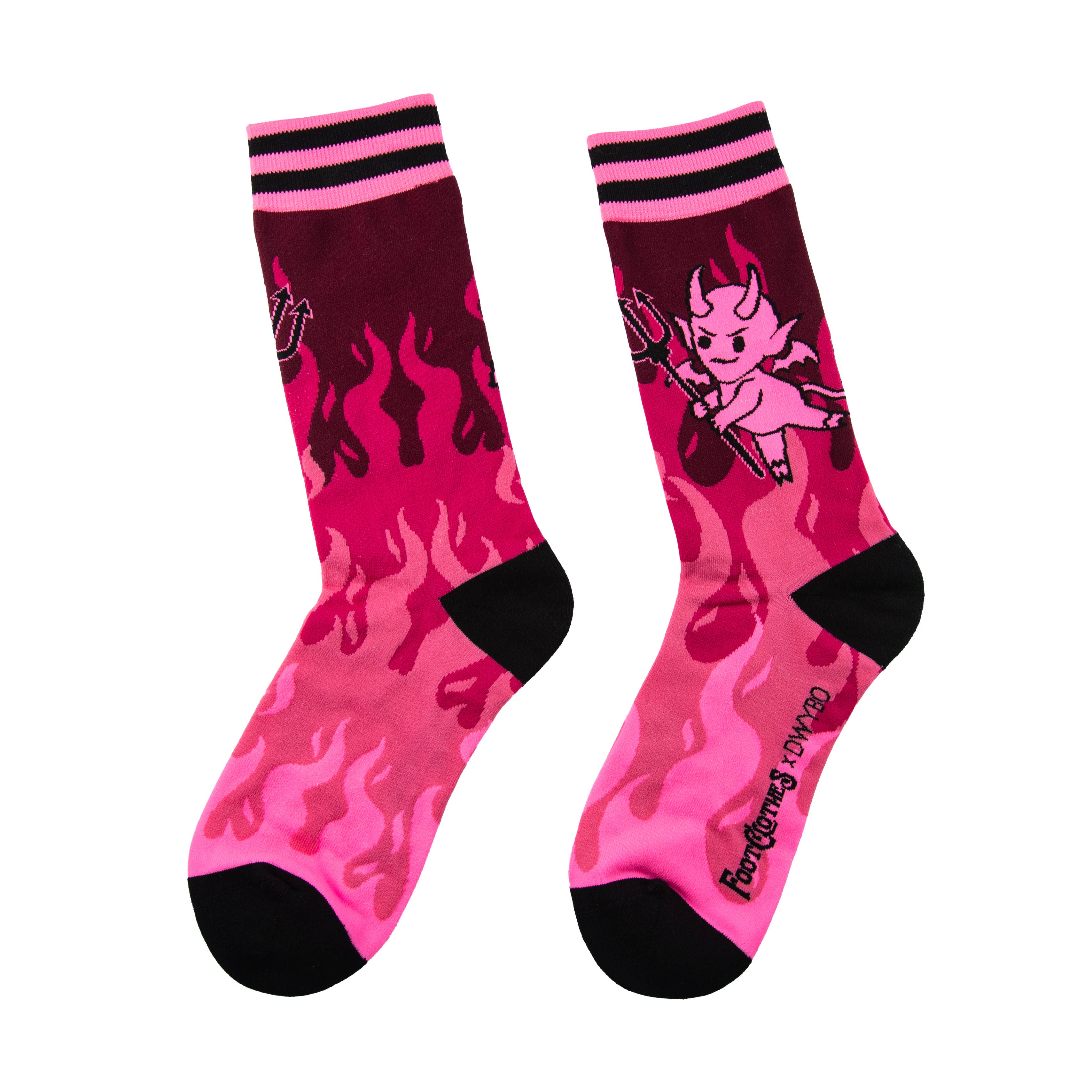 Hot as Heck (UV Reactive) FootClothes x DWYBO Socks