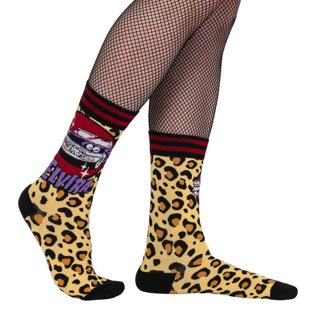 Elvira Macabre Mobile Socks