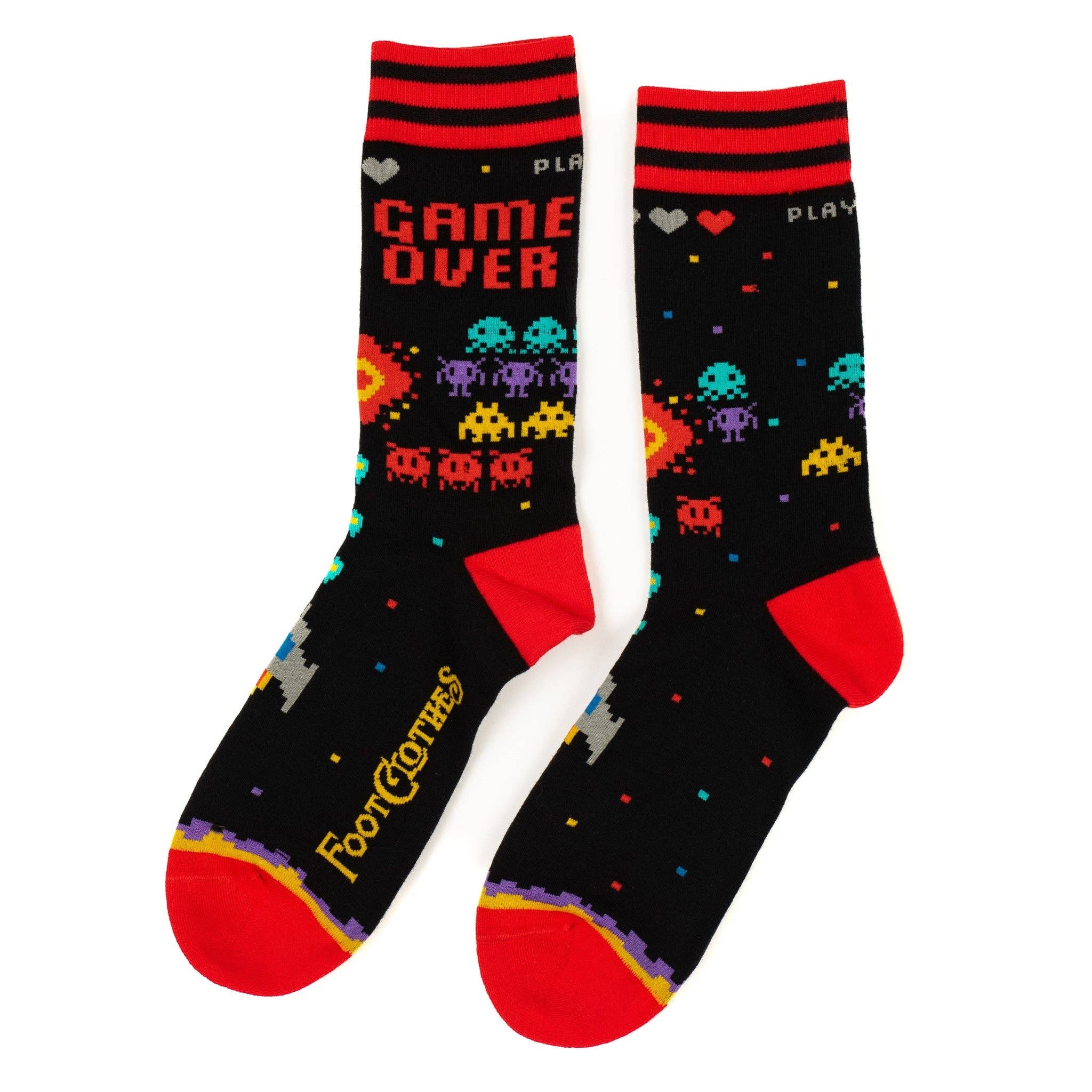 Game Over 80s Video Game Socks