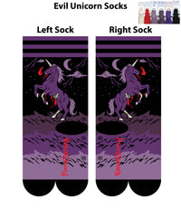 Evil AF Unicorn Socks