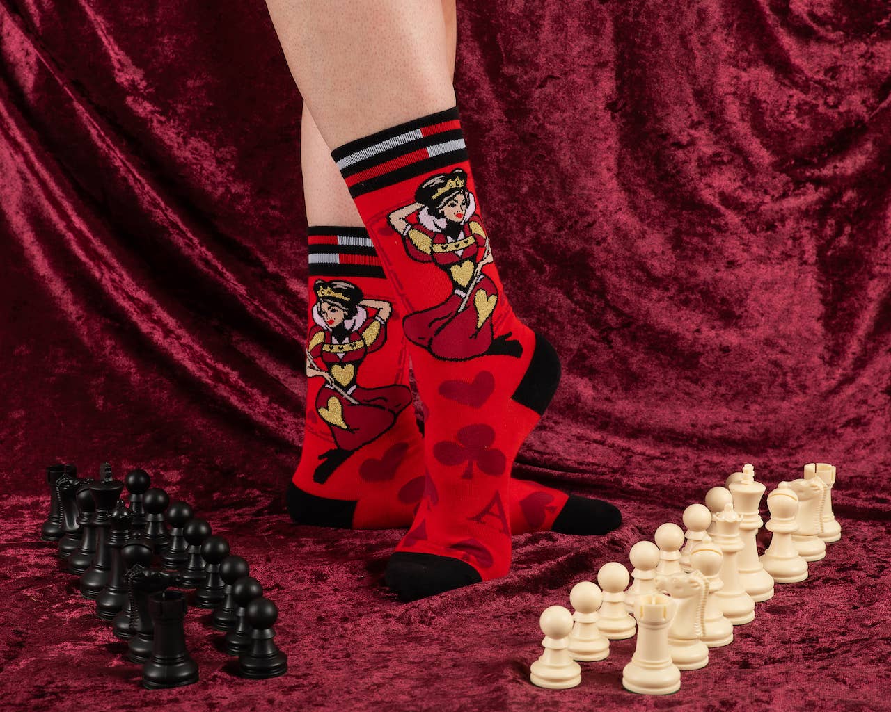 Queen of Hearts Socks