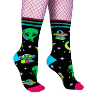 Spaced Out Alien Socks