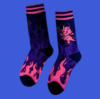 Hot as Heck (UV Reactive) FootClothes x DWYBO Socks