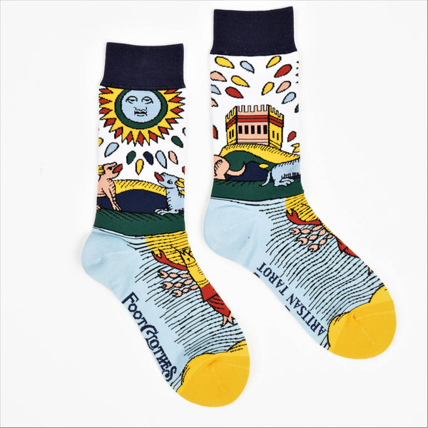 La Lune The Moon Artisan Tarot Socks