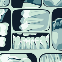Too Cool for Flossing Teeth X-Ray Socks