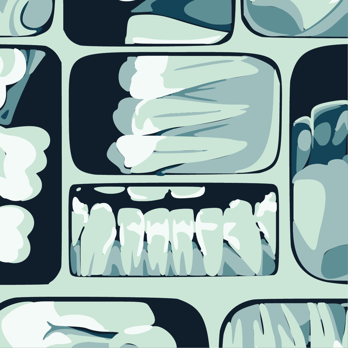 Too Cool for Flossing Teeth X-Ray Socks