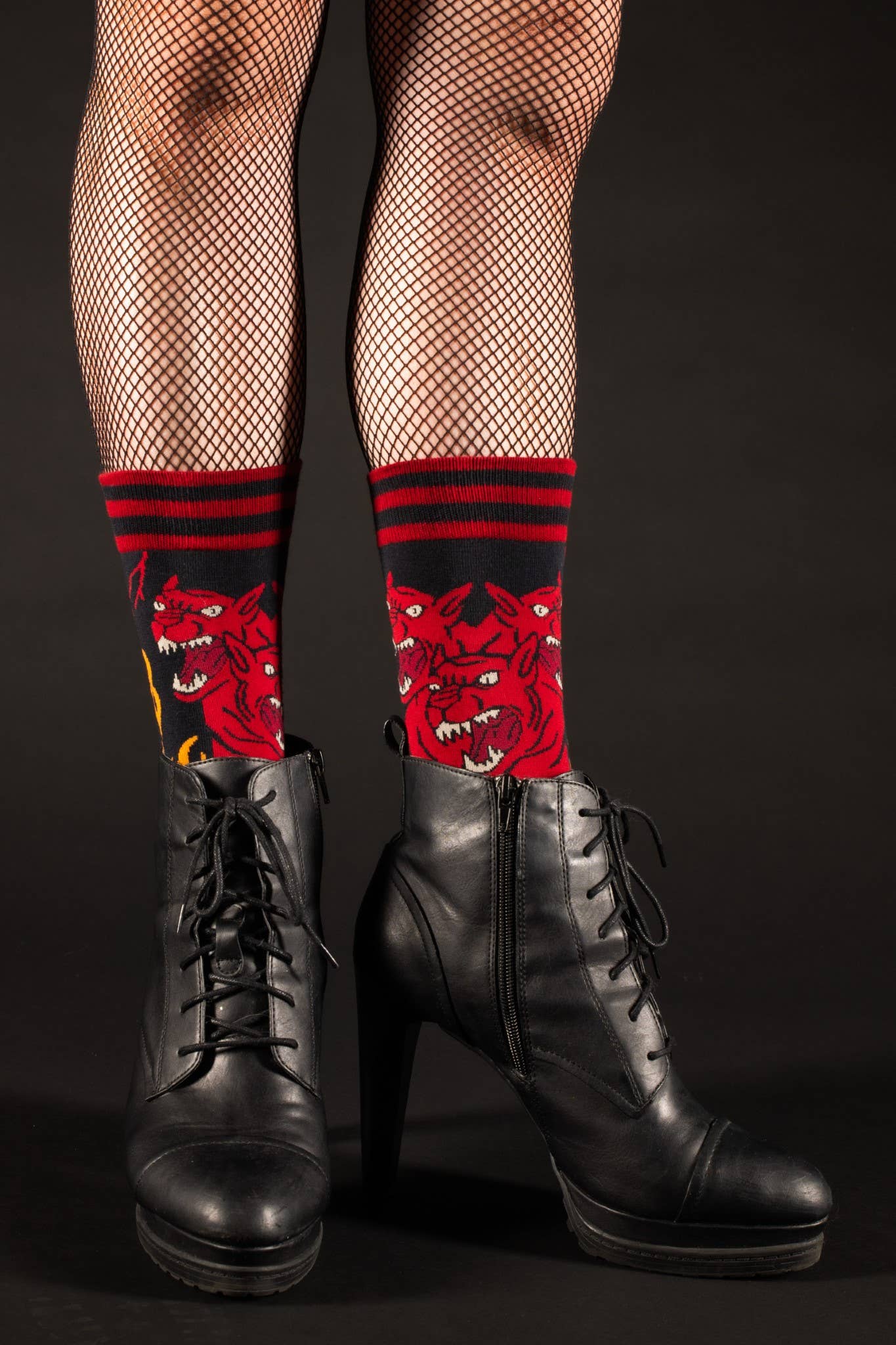 Evil AF Cerberus Socks