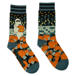 Ghoulish Gourd Socks