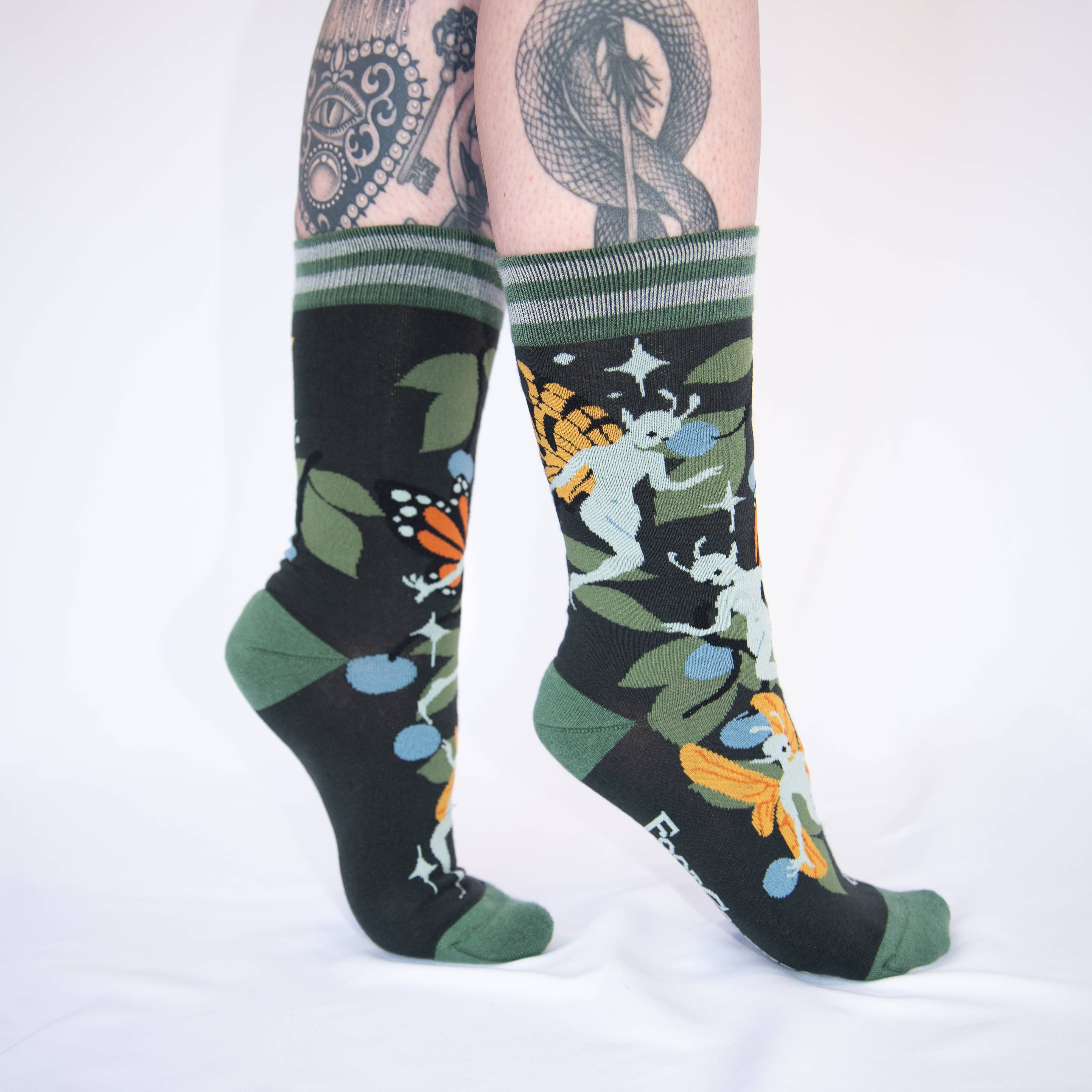Fanciful Fairies Crew Socks