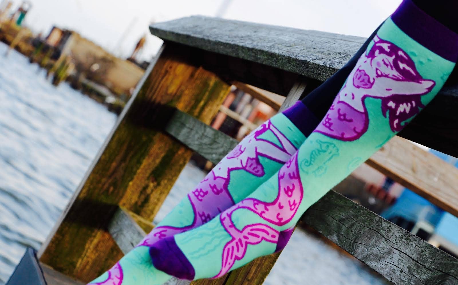 Sea Siren Knee High Socks
