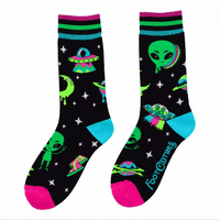 Spaced Out Alien Socks