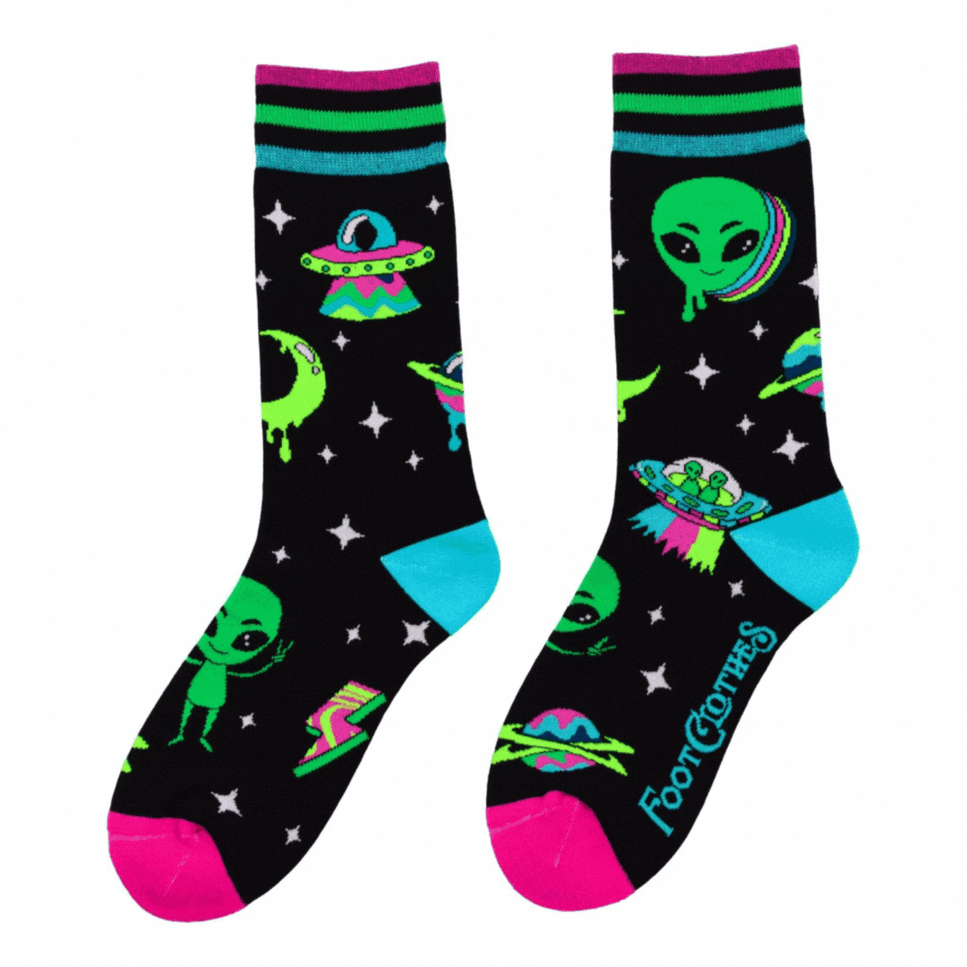 Spaced Out Alien Socks