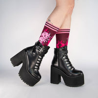 Hot as Heck (UV Reactive) FootClothes x DWYBO Socks