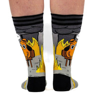 This is Fine: Noir Edition Socks