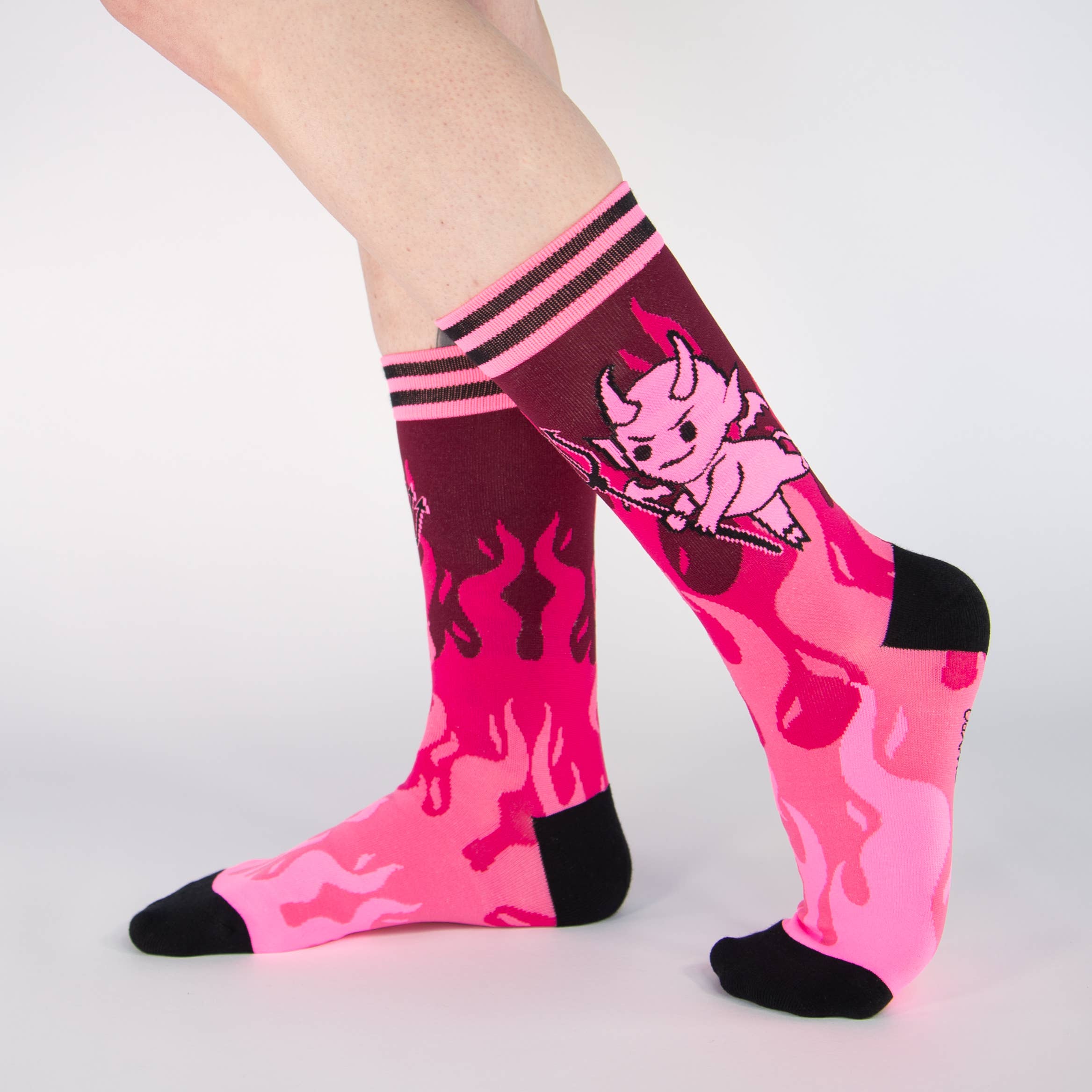 Hot as Heck (UV Reactive) FootClothes x DWYBO Socks
