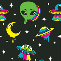 Spaced Out Alien Socks