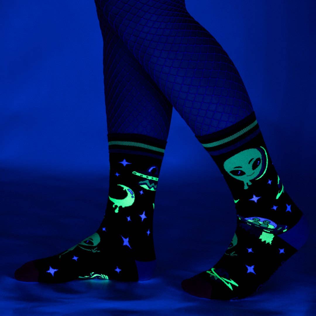 Spaced Out Alien Socks