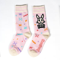 Skelly Bunny Socks