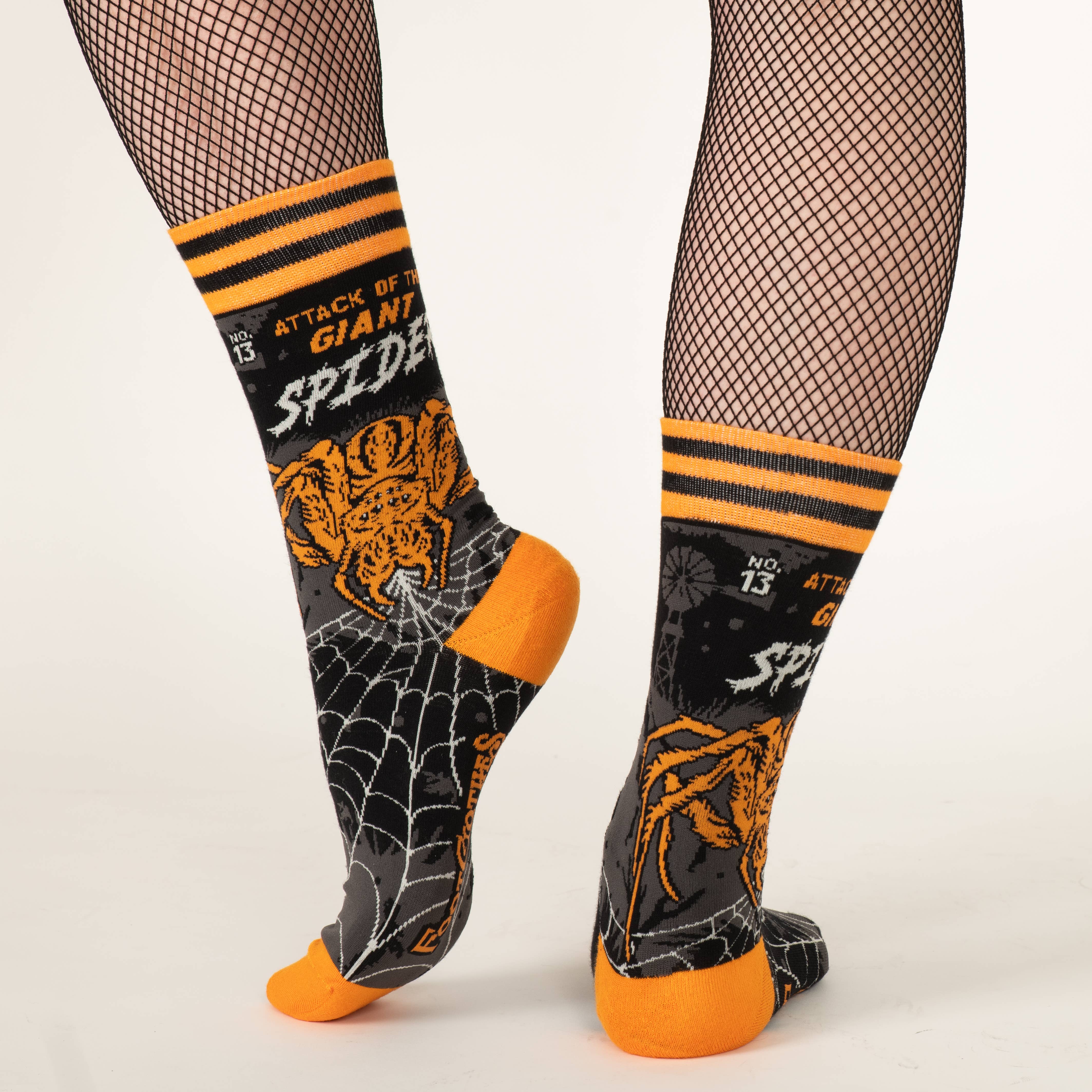 Attack of the Giant Spider Crew Socks