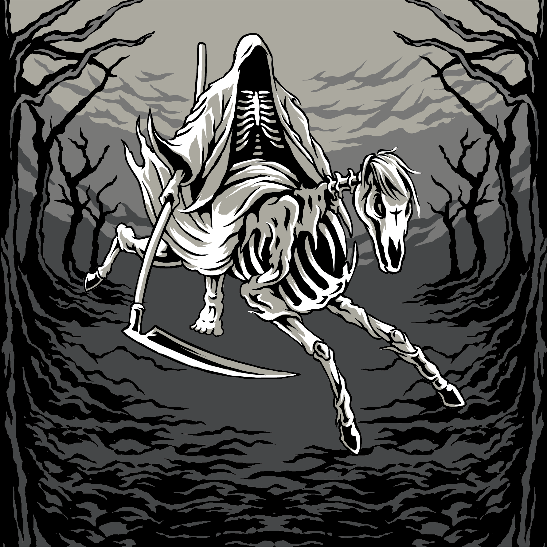 Death on a Pale Horse Socks