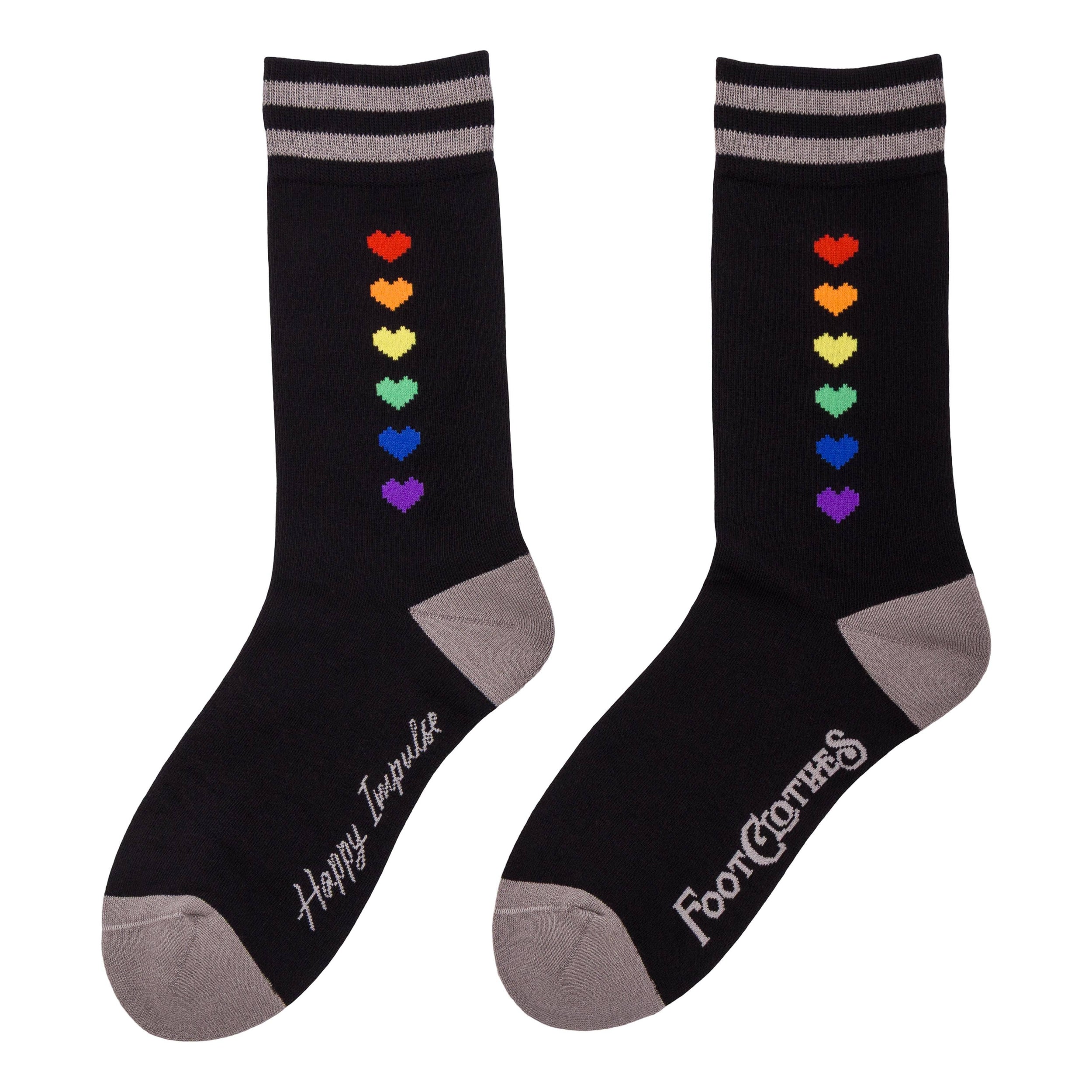 Pride Pixel Hearts Socks