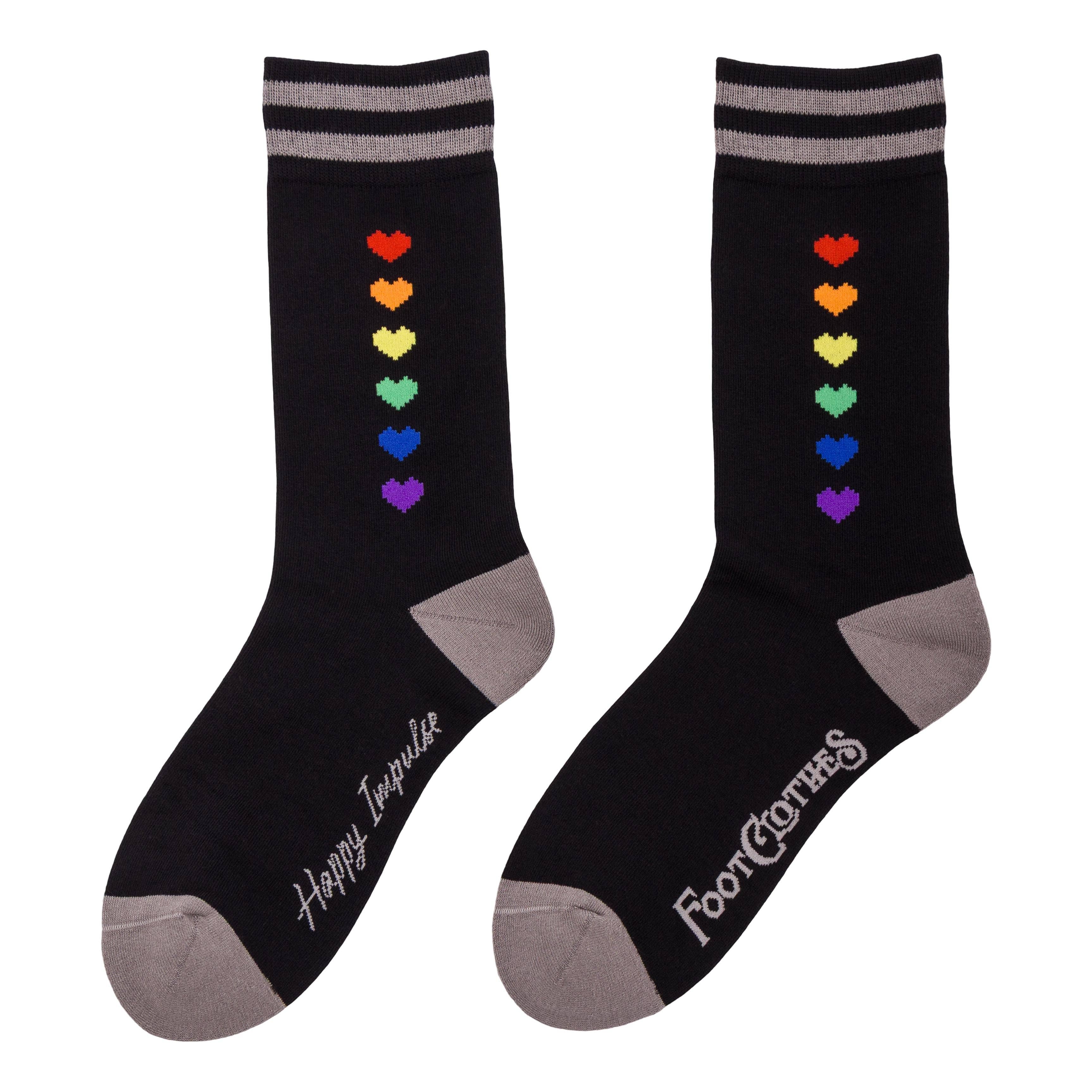 Pride Pixel Hearts Socks