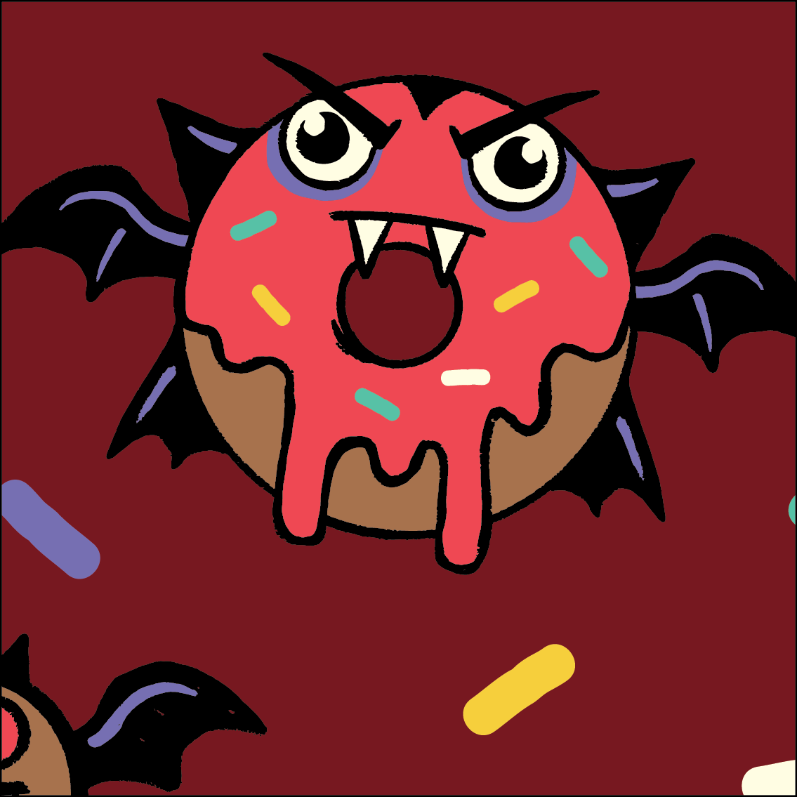 Vampire Donut Socks