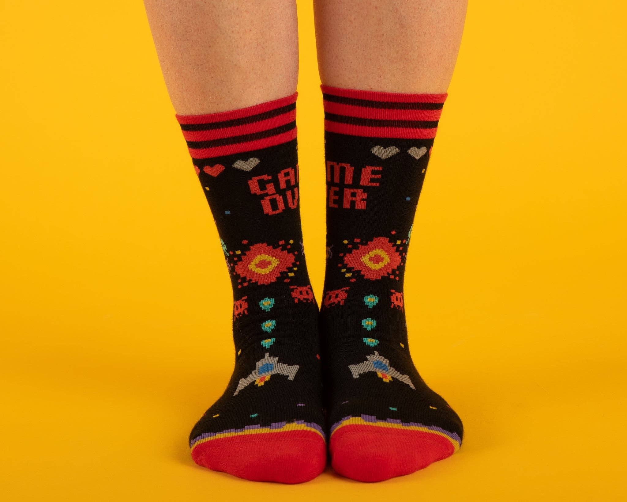 Game Over 80s Video Game Socks