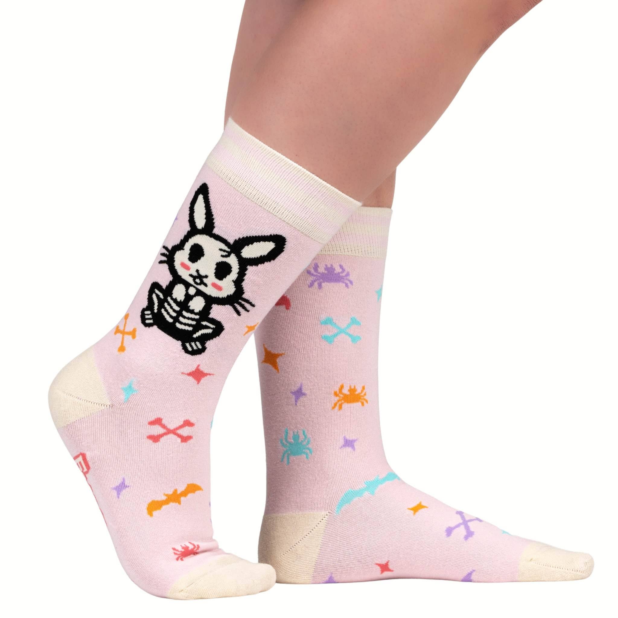 Skelly Bunny Socks