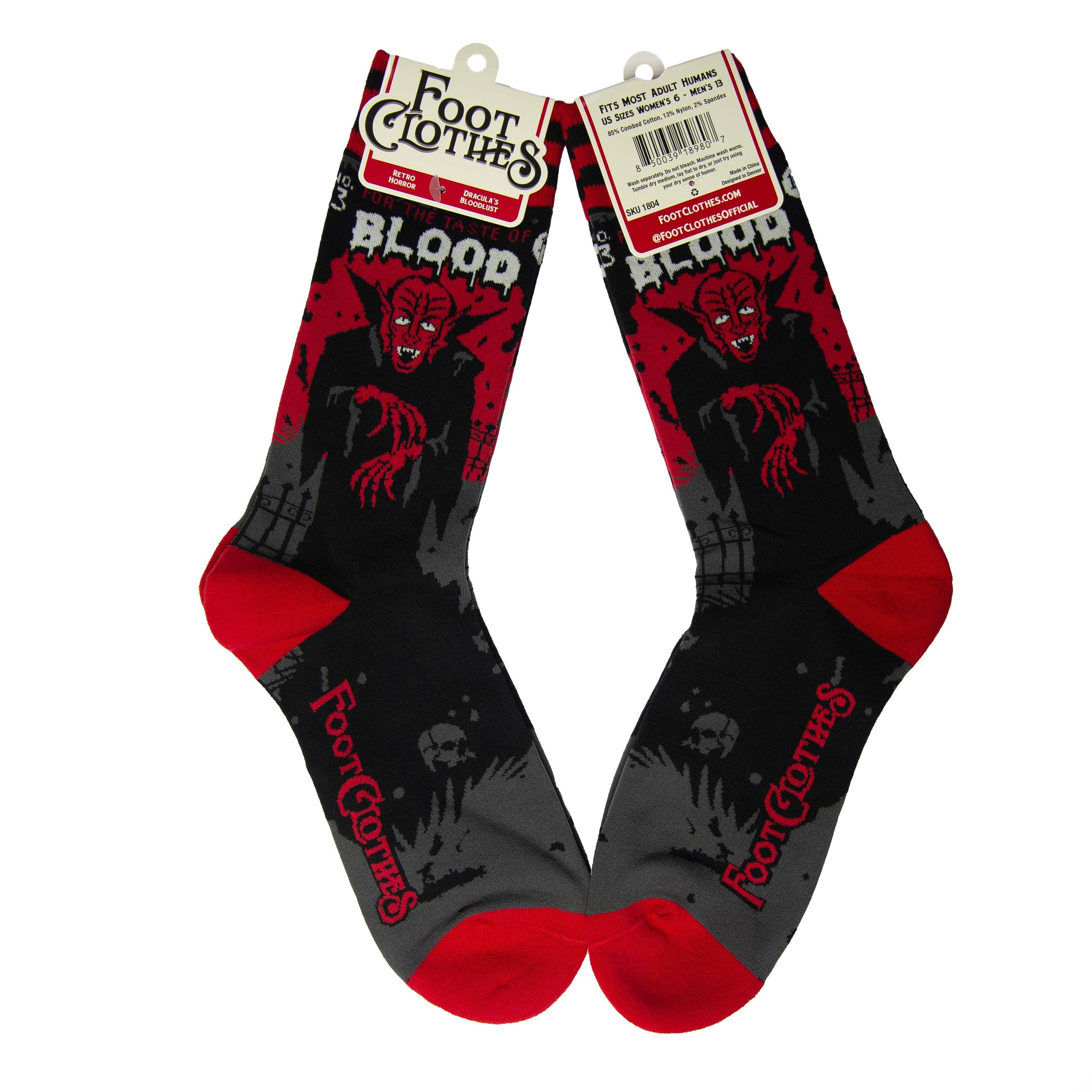 Dracula's Bloodlust Socks