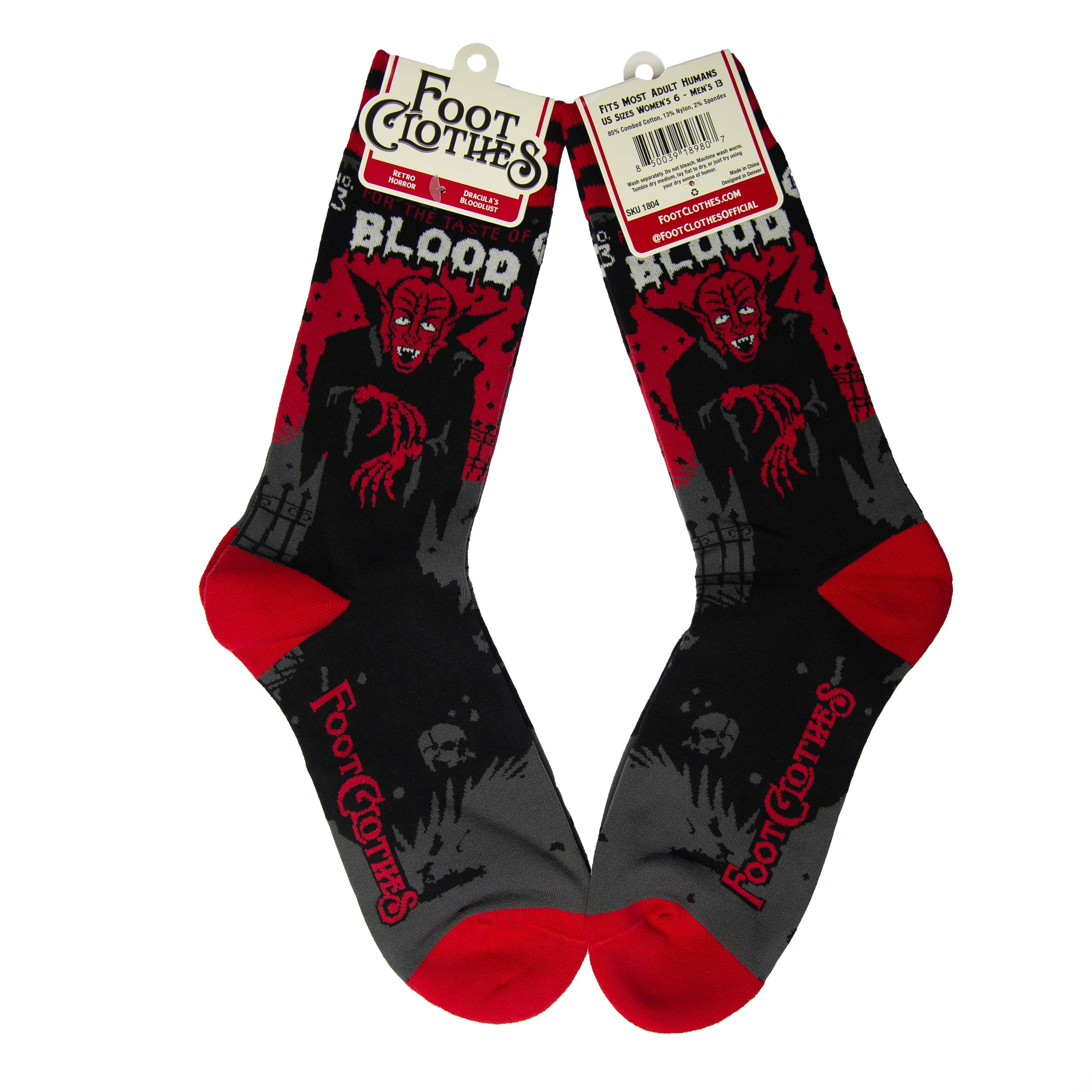 Dracula's Bloodlust Socks