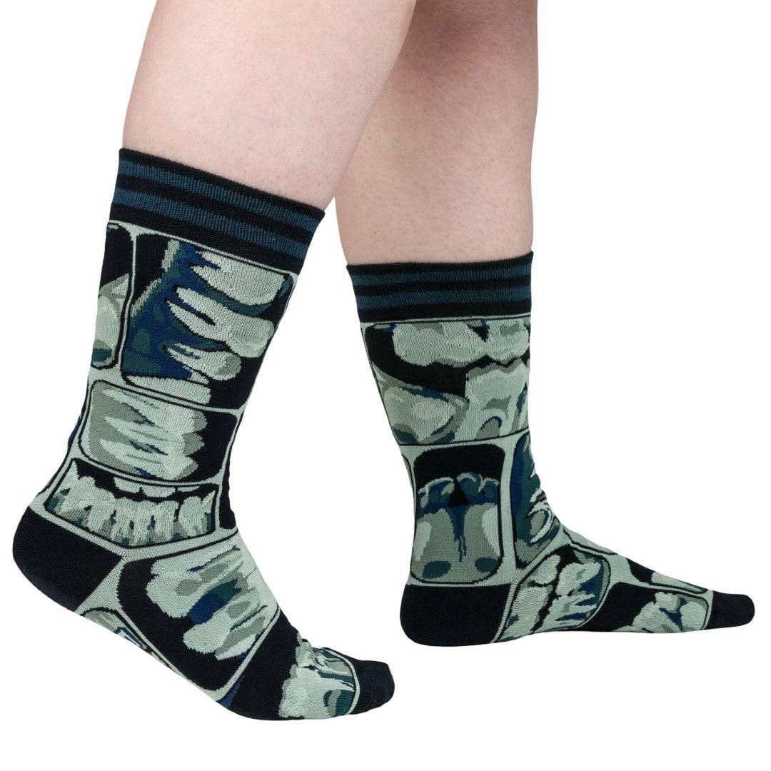 Too Cool for Flossing Teeth X-Ray Socks