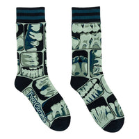 Too Cool for Flossing Teeth X-Ray Socks