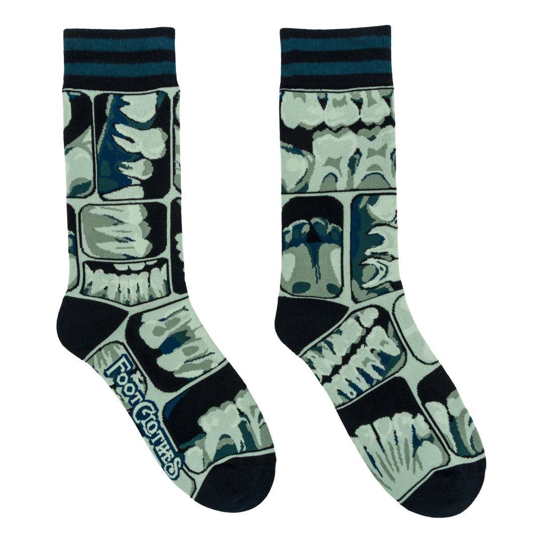 Too Cool for Flossing Teeth X-Ray Socks