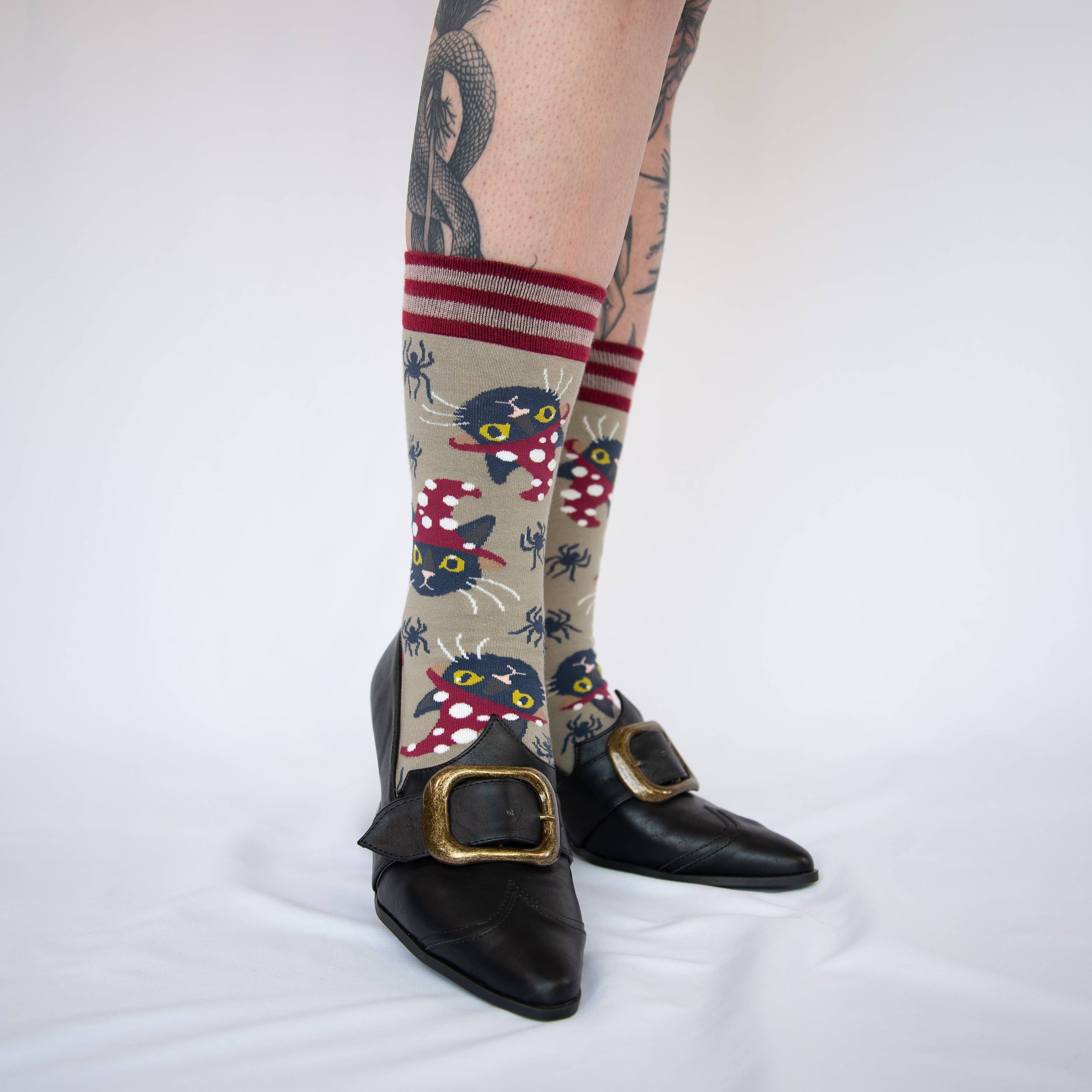 Witchy Whiskers Socks