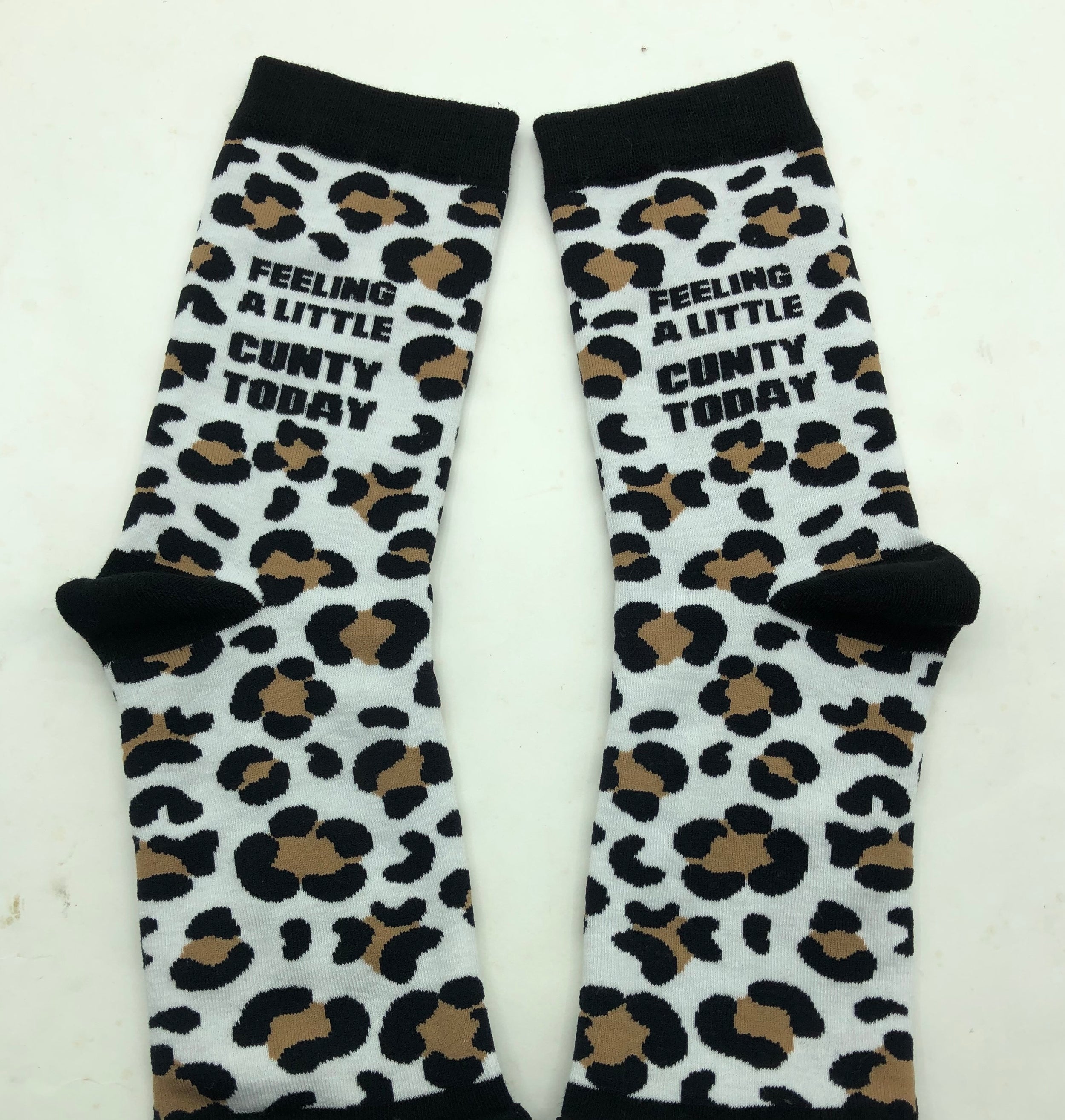 Feeling a Little Cunty Today White Socks - Small
