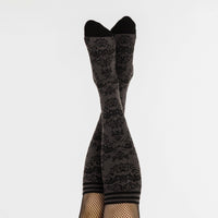 Bat Damask Knee High Socks
